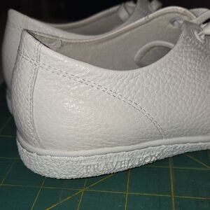 Women's White Leather Athletic Sneakers